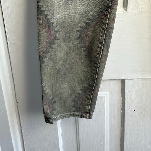 Current Elliott The Stiletto Army Green Navajo Jeans Pant - Picture 6 of 9
